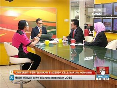 Universiti Penyelidikan & Agenda Kelestarian Komuniti