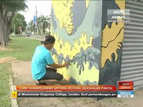 1,000 sukarelawan gotong-royong bersikan pantai