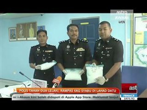 Polis tahan dua lelaki, rampas 6kg syabu di Lahad Datu