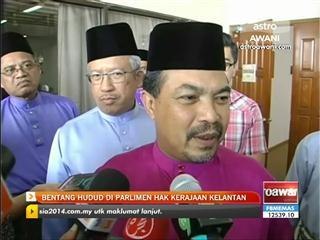 Bentang hudud di parlimen hak kerajaan Kelantan