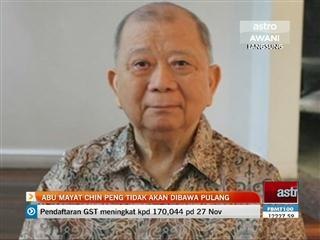Abu Chin Peng tidak akan dibawa pulang