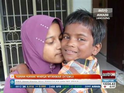Kanak-kanak warga Myanmar ditemui