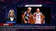 Megan Fox and Machine Gun Kelly Share Sizzling Kiss at NBA All-Star Celebrity Game - 1breakingnews.c
