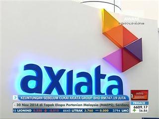 Keuntungan sebelum cukai Axiata Group Bhd RM747.19