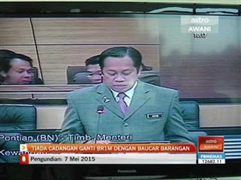 Tiada cadangan ganti BR1M dengan baucar barangan