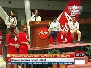 AirAsia perkenal khidmat layan diri di hub selatan