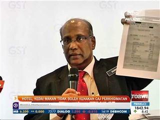 Hotel, kedai makan tidak boleh kenakan caj perkhidmatan