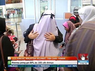 121 rakyat Malaysia selamat tiba di Yaman
