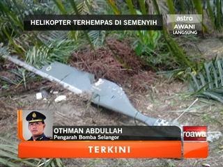 Helikopter terhempas: Reaksi Pengarah Bomba Selangor