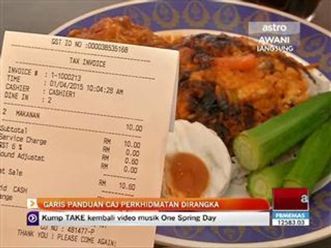 Garis panduan caj perkhidmatan dirangka