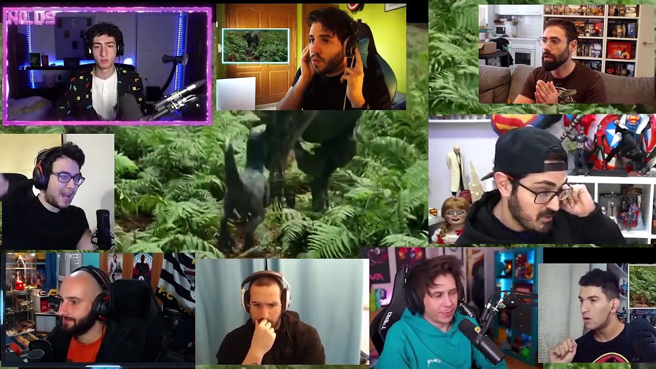 Jurassic World Dominion Trailer MULTI REACCIÓN Español [ Rubius, Pakozoico, La botella de Kandor