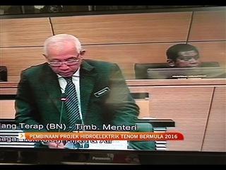 Pembinaan projek hidroelektrik Tenom bermula 2016