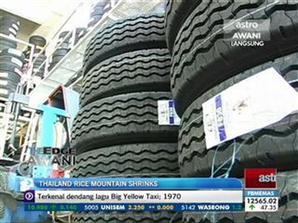 Thailand rice mountain shrinks