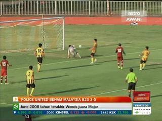 Police United benam Malaysia B23 3-0