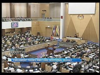 Parliament passes RM4.14bil additional budget