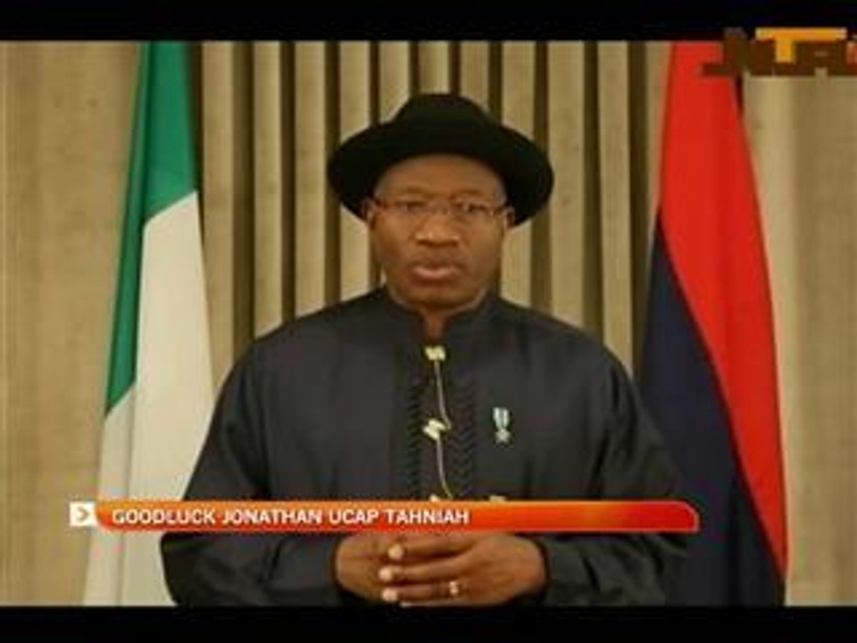 Goodluck Jonathan ucap tahniah