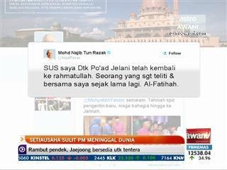 Setiausaha Sulit PM meninggal dunia