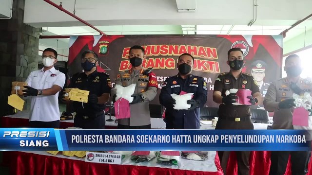 Polresta Bandara Soetta Musnahkan Barang Bukti 14,8 KG Sabu dan 27 Butir Pil Happy Five