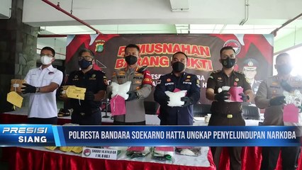 Polresta Bandara Soetta Musnahkan Barang Bukti 14,8 KG Sabu dan 27 Butir Pil Happy Five