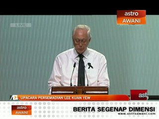 Goh Chok Tong speech during Lee Kuan Yew's funeral
