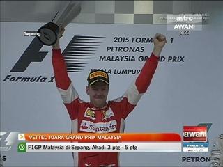 Vettel juara Grand Prix Malaysia