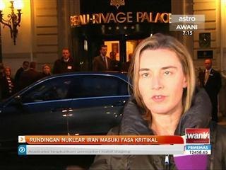 Rundingan nuklear Iran masuki fasa kritikal