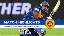Australia vs Sri Lanka 5th T20 Highlights 2022 | Aus vs SL