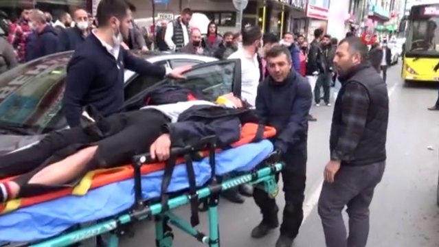 Sultangazi'de işe başladığı gün kaza yapan motokuryenin bacağı kırıldı