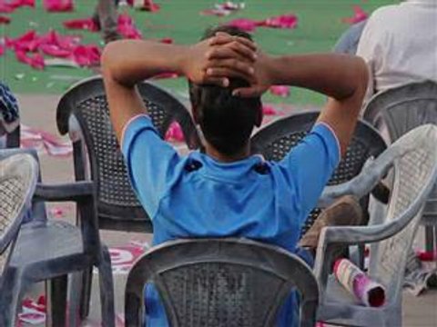 Indian fans glum after Australia thrashing in cricket semi-final