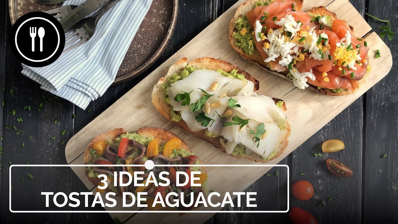 Tostas de aguacate tres recetas fáciles y rápidas de aperitivos