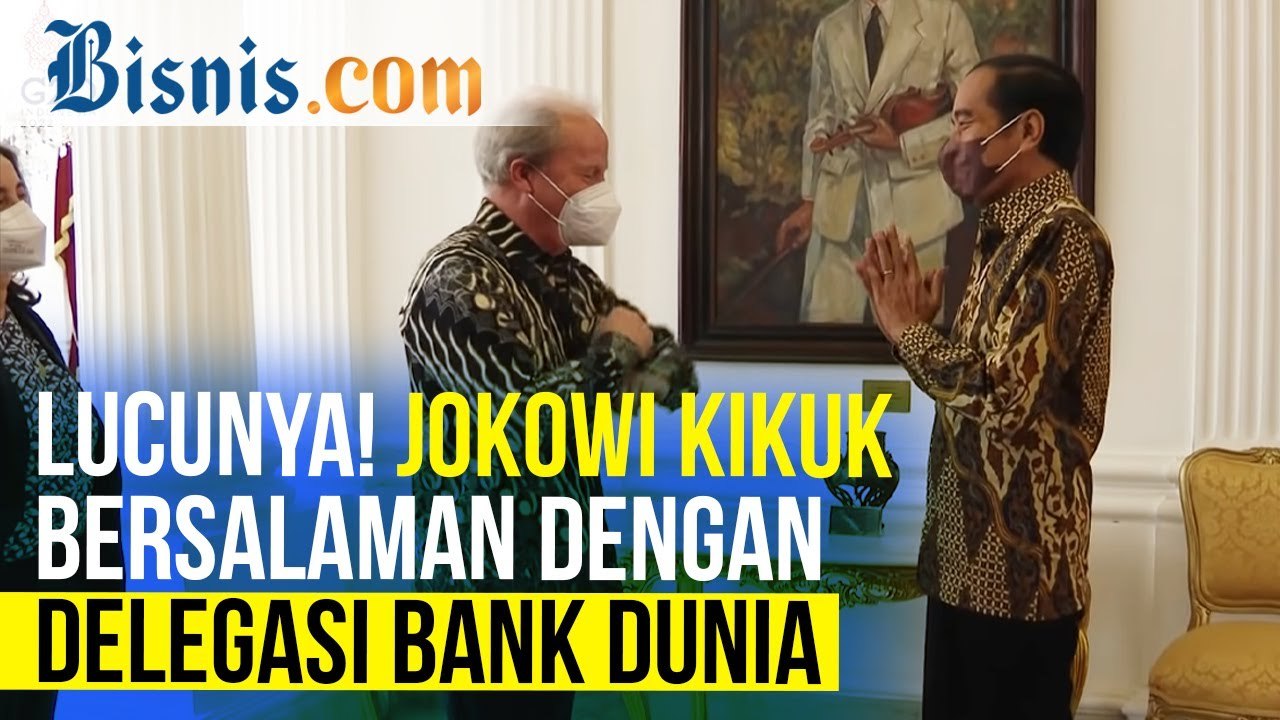 Viral, Jokowi Kikuk Bersalaman dengan Delegasi Bank Dunia