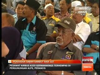 Penduduk Sabah sambut baik GST