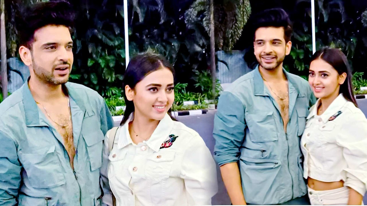 Karan Kundrra And Tejasswi Prakash Leave For The Shoot For Upcoming Music Video