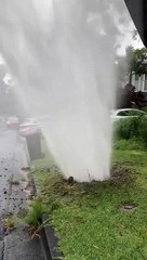 Burst water pipe in Wollongong, February 21, Illawarra Mercury