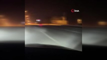 Son dakika! Ölümle dans eden motosiklet sürücüsü böyle görüntülendi