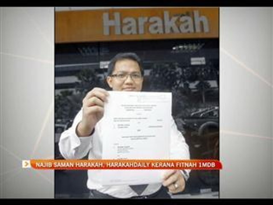 Najib saman Harakah, Harakahdaily kerana fitnah 1MDB