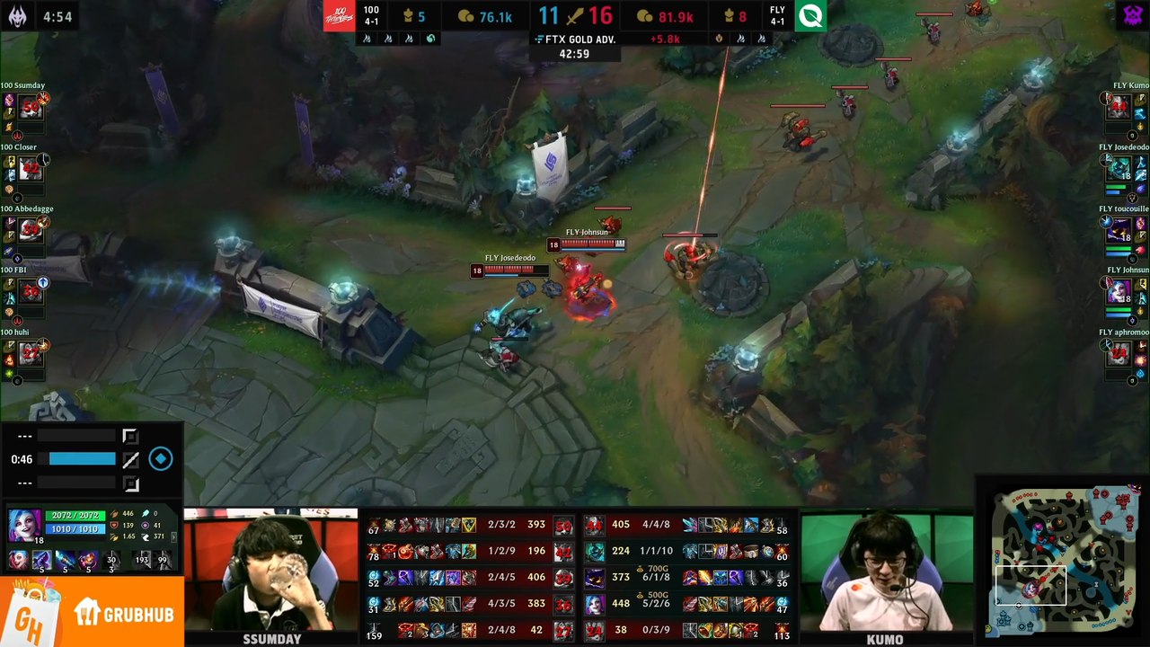 La jugada de FlyQuest para ganar la partida fre...