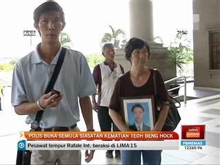 Polis buka semula siasatan kematian Teoh Beng Hock