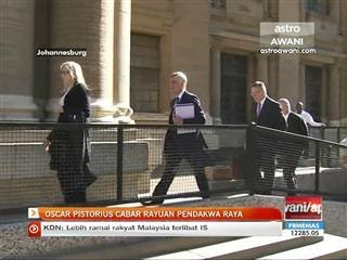 Oscar Pistorius cabar rayuan pendakwa raya