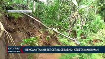 Akibat Tanah Bergerak Rumah Retak