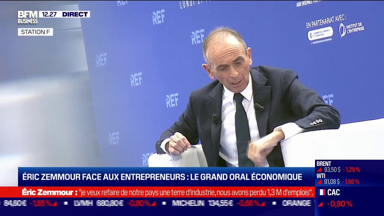 Eric Zemmour: "Je ne ferme pas les frontières, je surveille les frontières, je rends service aux Africains, car je cesse de prendre leurs élites"