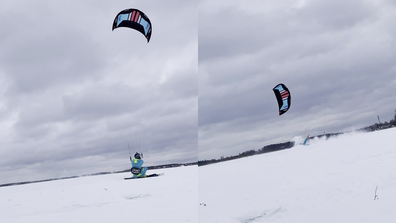 'Go snowkiting on a windy day they said, nothing will go wrong they said *Funny Snow Fail*'