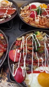 Asian street food 铁板牛排 | People eating food asmr | Amazing street food compilation | Satisfying eating videos | Foodie Martian