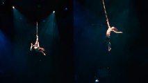 ''Into the Abyss!' Circus artist 'lost in the air' while performing with aerial strap'