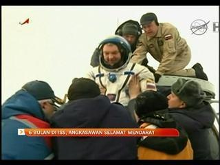 6 bulan di ISS, angkasawan selamat mendarat