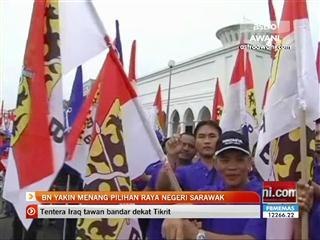 BN yakin menang pilihan raya negeri Sarawak