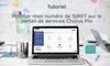 Tutoriel Portail de services Chorus Pro 2022 - Modifier le numéro de SIRET
