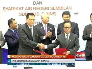 Melaka, Negeri Sembilan meterai perjanjian air