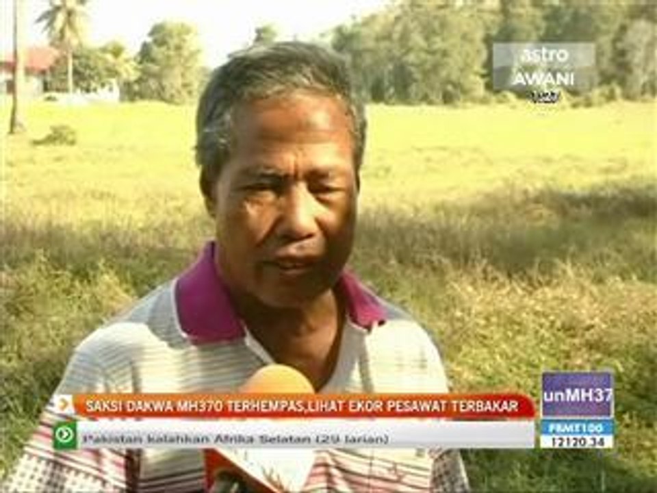 Saksi dakwa MH370 terhempas, lihat ekor pesawat...