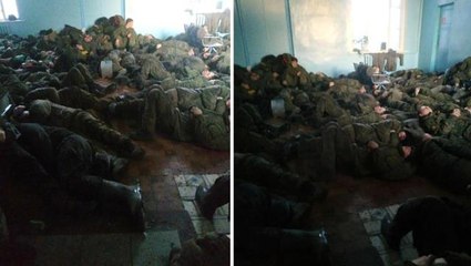 Ukrayna sınırından gelen görüntü vahim! Onlarca Rus askeri, tren istasyonunda unutuldu